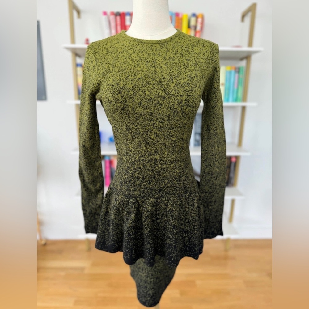 Torn by Ronny Kobo SKIRT SET Long Sleeve Peplum Top with Skirt - Size Small S